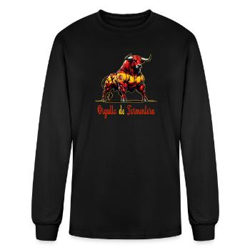 The pride of Formentera flag design - Men's Long Sleeve T-Shirt - black - Front