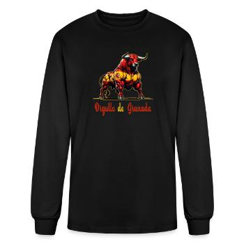 The pride of Granada flag design - Men's Long Sleeve T-Shirt - black - Front