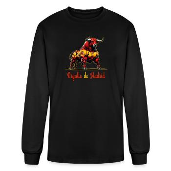 The Pride Madrid flag design - Men's Long Sleeve T-Shirt - black - Front