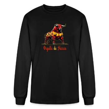 The pride of Murcia flag design - Men's Long Sleeve T-Shirt - black - Front