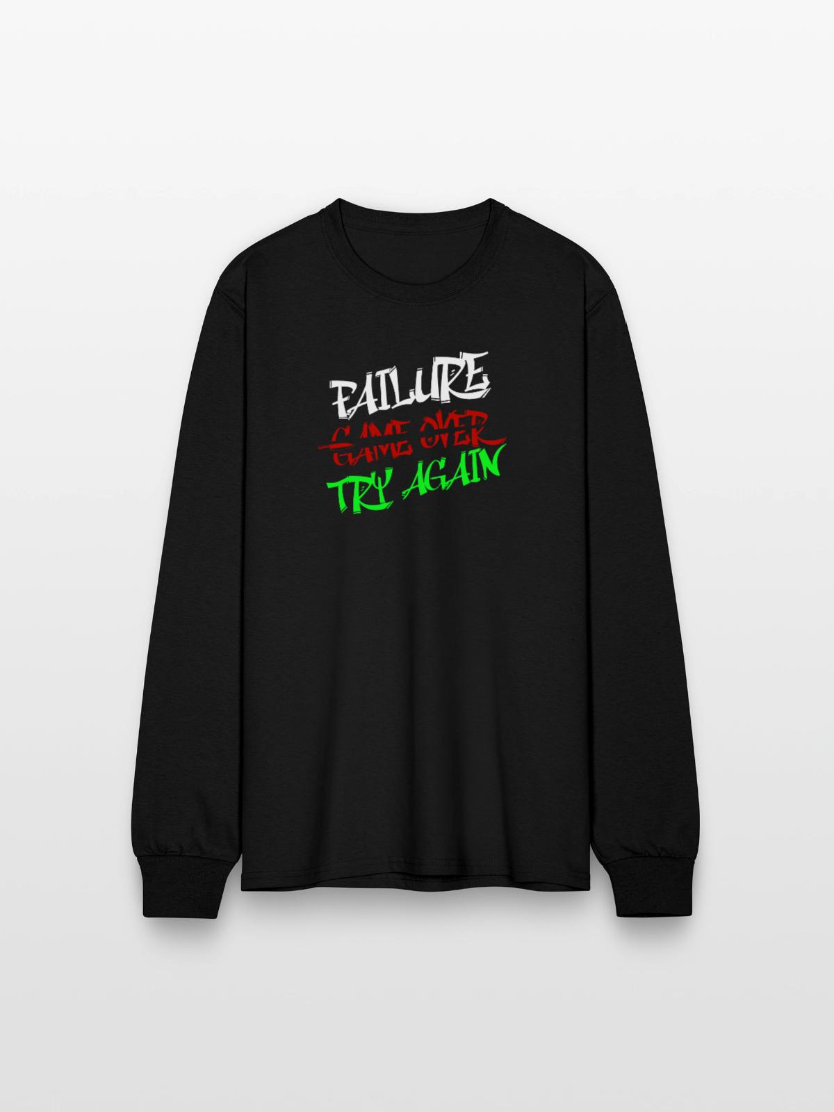 Bold Graffiti - Men's Long Sleeve T-Shirt - black - Front
