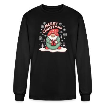 Scandinavian Christmas Gnome - Men's Long Sleeve T-Shirt - black - Front
