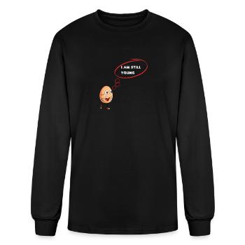 iam still young - Men's Long Sleeve T-Shirt - black - Front