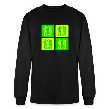 Doner Kebab Retro - Men's Long Sleeve T-Shirt - black - Front