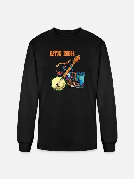 Baton Rouge - Men's Long Sleeve T-Shirt - black