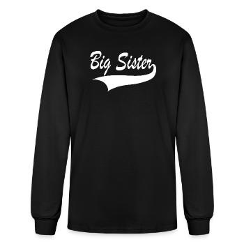 Grande Sœur Blanc - T-shirt à manches longues Homme - noir - Devant