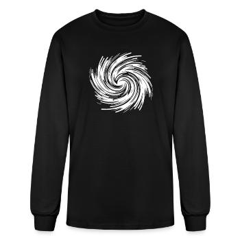 Hypnotic Vortex Black Hole Rotation - Men's Long Sleeve T-Shirt - black - Front
