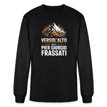 Vercollio Saint Pier Giorgio Design - Men's Long Sleeve T-Shirt - black - Front