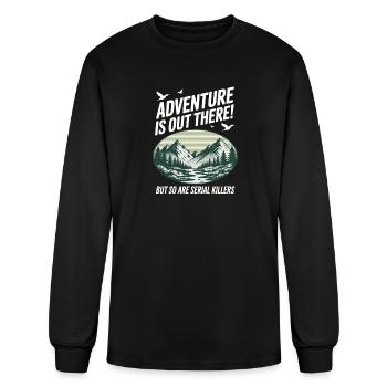Adventure Is Out There Serial Killers - Men's Long Sleeve T-Shirt - black - Front