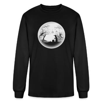 Crystal Ball, Witching Hour, Halloween - Men's Long Sleeve T-Shirt - black - Front