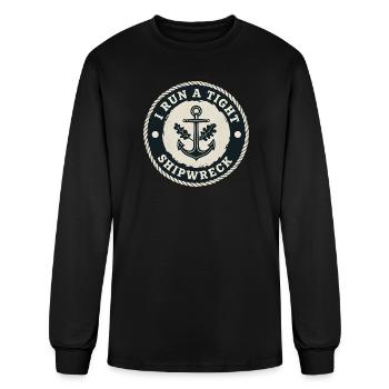 I-Run-A-Tight-Shipwreck - Men's Long Sleeve T-Shirt - black - Front