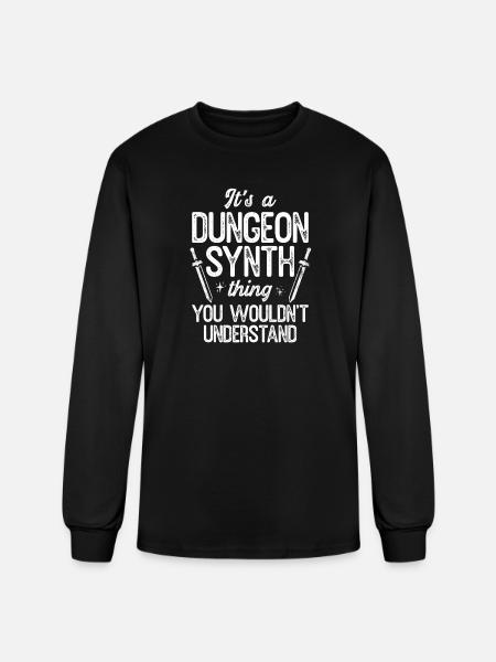 Dungeon Synth You Wouldn't Understand - Men's Long Sleeve T-Shirt - black