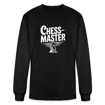 Chess Master Knight - Men's Long Sleeve T-Shirt - black - Front
