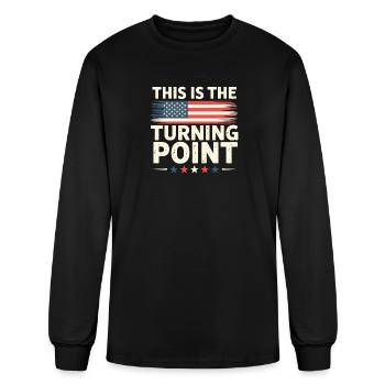This Is The Turning Point - Men's Long Sleeve T-Shirt - black - Front