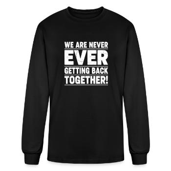 Never Ending Breakup Bold - Men's Long Sleeve T-Shirt - black - Front