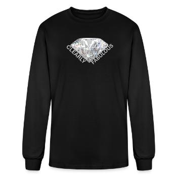 CLEARLY FABULOUS - Men's Long Sleeve T-Shirt - black - Front
