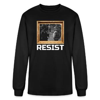 Portland Protest Frog Resist - T-shirt à manches longues Homme - noir - Devant