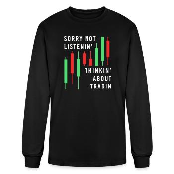 Stock Trading Day Stock Exchange - Men's Long Sleeve T-Shirt - black - Front