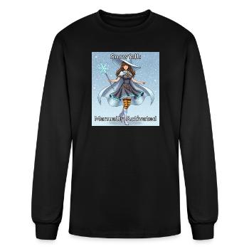 Snowfall: Manually Activated – Winter Witch Magic  - Men's Long Sleeve T-Shirt - black - Front