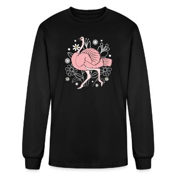 Flightless Bird Ostrich - Men's Long Sleeve T-Shirt - black - Front