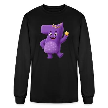 Purple Four Star Buddy - Men's Long Sleeve T-Shirt - black - Front