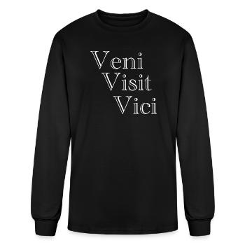 Veni Visit Vici - Men's Long Sleeve T-Shirt - black - Front