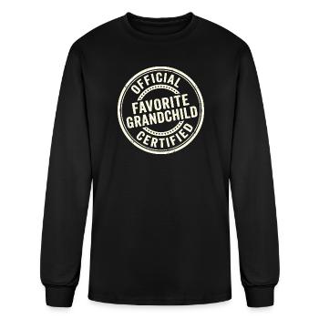 Official Favorite Grandchild - Men's Long Sleeve T-Shirt - black - Front