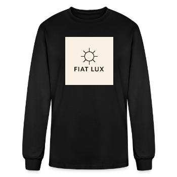 Fiat Lux Sun Emblem - Men's Long Sleeve T-Shirt - black - Front