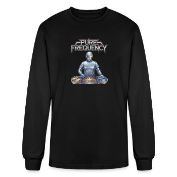 Pure frequency - Electronic music art - Men's Long Sleeve T-Shirt - black - Front