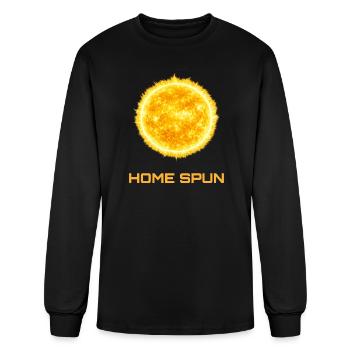 Sunburst Home Spun Solar T-shirt - Men's Long Sleeve T-Shirt - black - Front