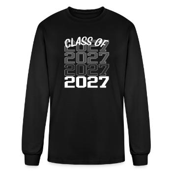 Back To School 2026 Class Of 2027 Senior graduatio - Men's Long Sleeve T-Shirt - black - Front