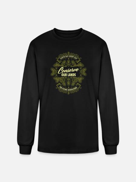 Conserve Our Lands - Men's Long Sleeve T-Shirt - black