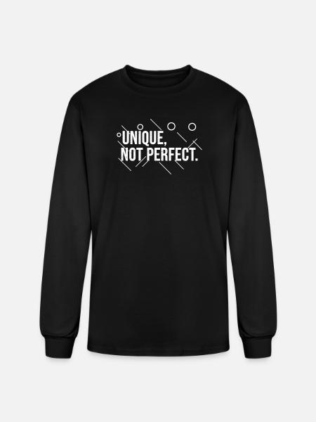 Unique-_Not_Perfect_Abstract - Men's Long Sleeve T-Shirt - black