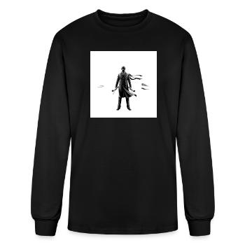Noir Agent in Windy Trench - Men's Long Sleeve T-Shirt - black - Front