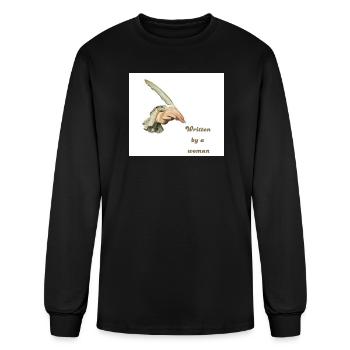 Quill and Lace: Written by a Woman - Men's Long Sleeve T-Shirt - black - Front