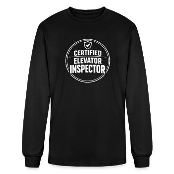 Elevator Inspector Certified Elevator Inspector - Men's Long Sleeve T-Shirt - black - Front