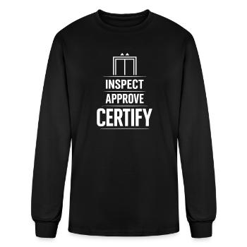 Elevator Inspector Certified Elevator Inspector - Men's Long Sleeve T-Shirt - black - Front