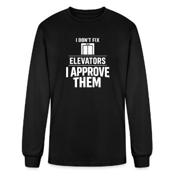 Elevator Inspector Certified Elevator Inspector - Men's Long Sleeve T-Shirt - black - Front