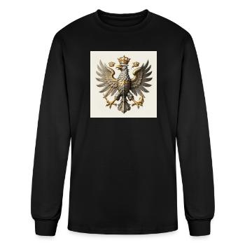 Imperial Eagle I (HER-SYM001) - Men's Long Sleeve T-Shirt - black - Front