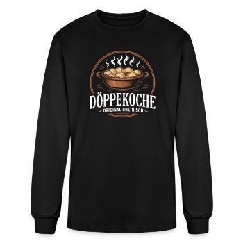  Döppekooche Original Rheinisch Traditional German - Men's Long Sleeve T-Shirt - black - Front