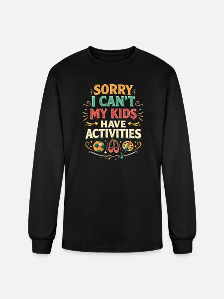 Mom Funny T-shirt Gift - Men's Long Sleeve T-Shirt - black
