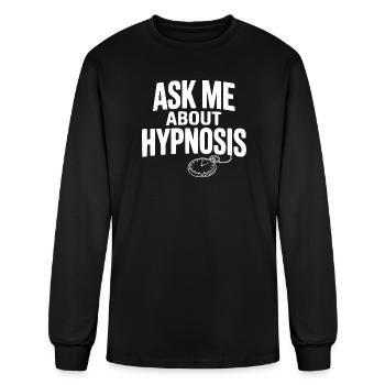 Ask Me About Hypnosis - Men's Long Sleeve T-Shirt - black - Front