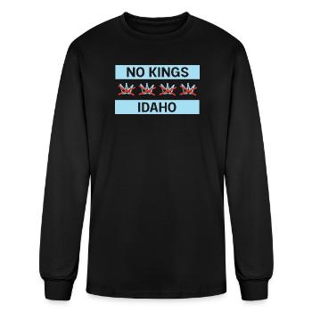 Graphique de protestation pas des Kings dans l’Idaho - T-shirt à manches longues Homme - noir - Devant