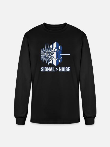 Professional Signal Logic Tee - Men's Long Sleeve T-Shirt - black