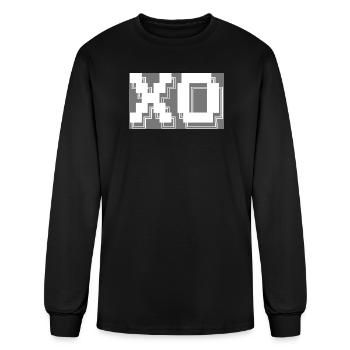 XO Pixel Art Tech - Men's Long Sleeve T-Shirt - black - Front