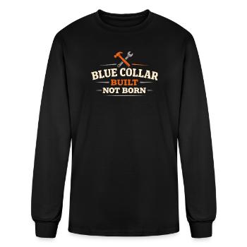 Blue Collar Lifestyle Blue Collar Pride Working - Men's Long Sleeve T-Shirt - black - Front