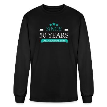 50th birthday, Since 50 years - Men's Long Sleeve T-Shirt - black - Front