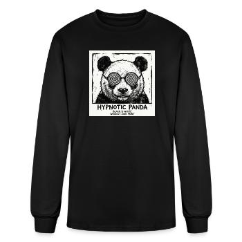 Hypnotic Panda Woodcut Zine - Men's Long Sleeve T-Shirt - black - Front