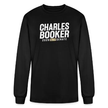 Charles_Booker_For_U-s - Men's Long Sleeve T-Shirt - black - Front