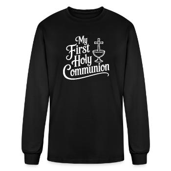 My First Holy Communion - Men's Long Sleeve T-Shirt - black - Front